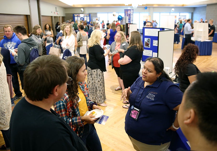 Orientation sessions help first-year students get started on their college careers and sign up for classes, as well as meet people on campus. 