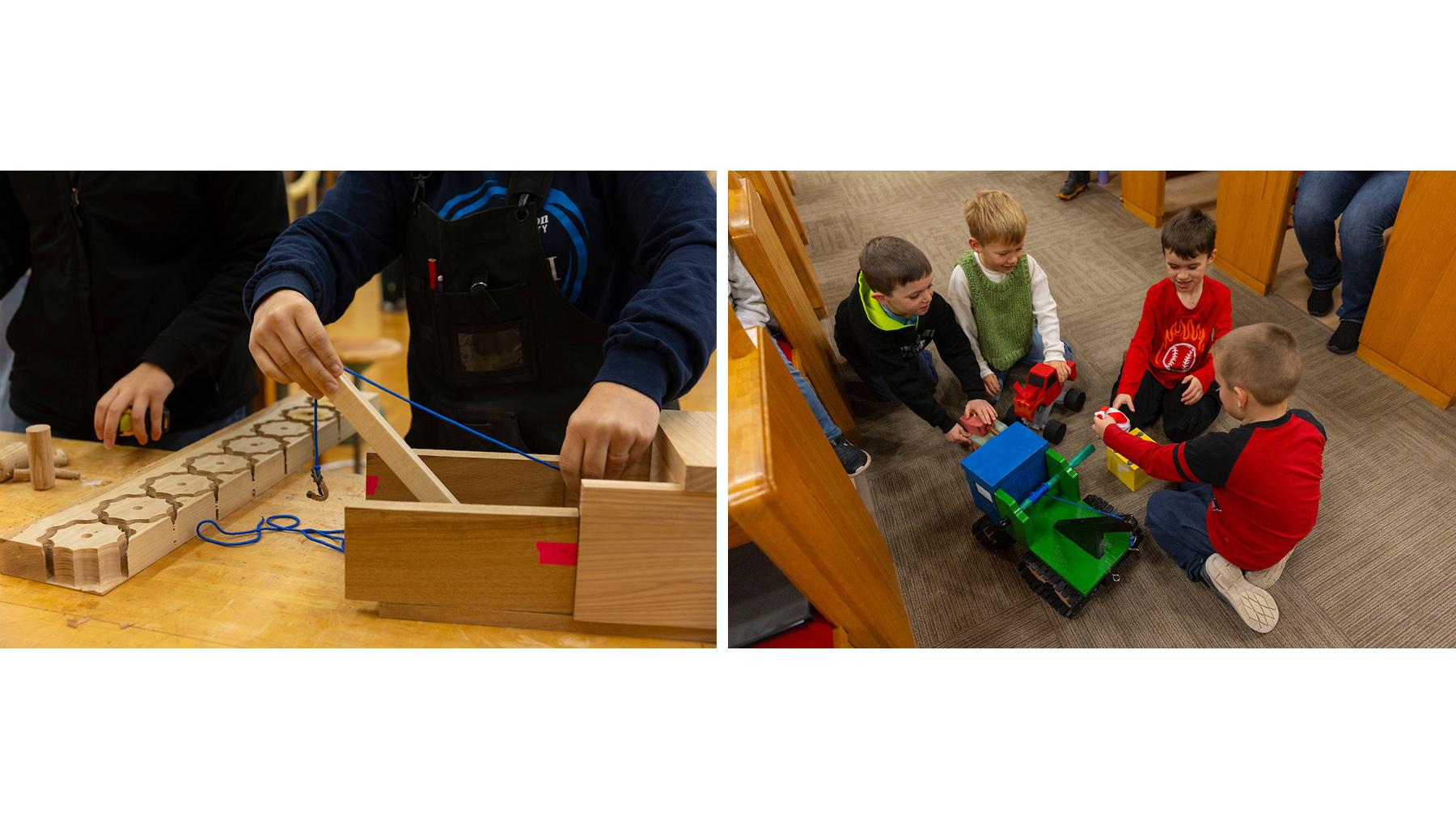 Engineering toy build and gifting