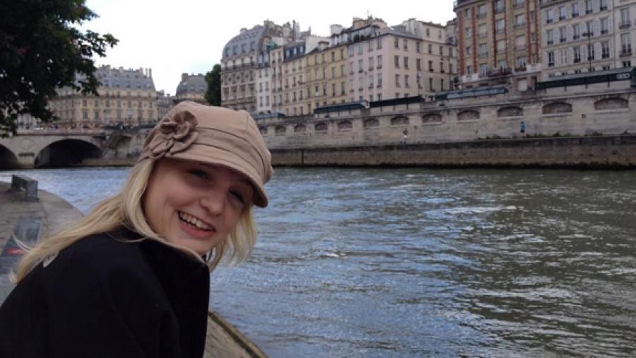 Karli Jopp visits Paris while on a mission trip with Cru, a campus ministry organization.
