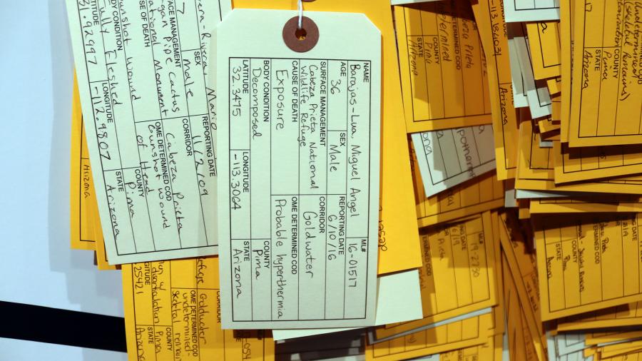 The tags were filled out by UW-Stout students.