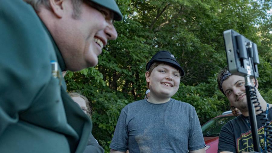 Alexander Knutson made the wish to be part of a Star Wars-themed movie. Photo courtesy Kari Jo Skogquist