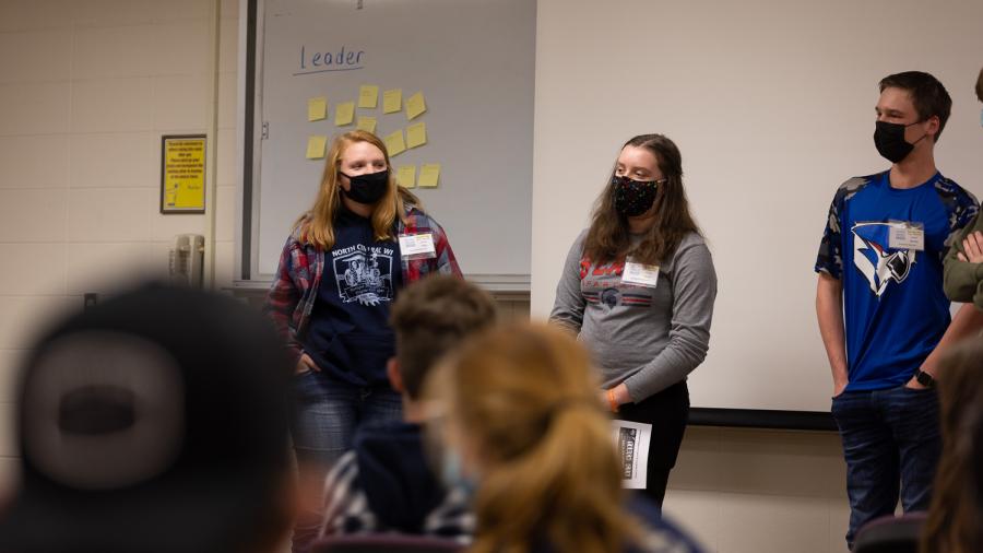 Students learned how to create a public service announcement to help solve a problem.