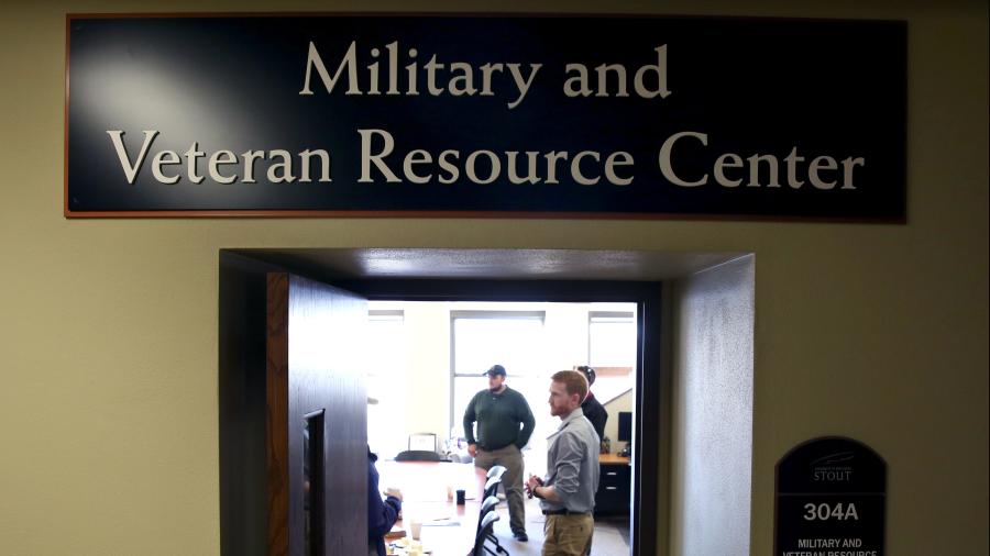 UW-Stout’s programs and services for military-affiliated students includes a Veteran Resource Center in Bowman Hall.