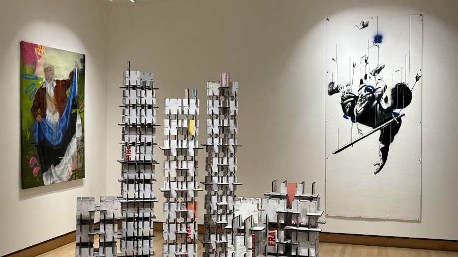 Works by guest artists Riivo Kruuk and Christina Shmigel at the Furlong Gallery