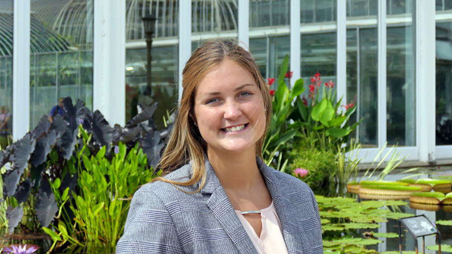 Anna Kent, a UW-Stout senior packaging major, recently received $9,000 in scholarships from two industry organizations.