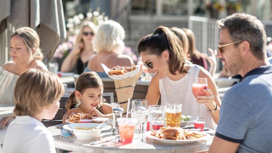 The Little Nell, outdoor dining. Photo by Aspen Snowmass.
