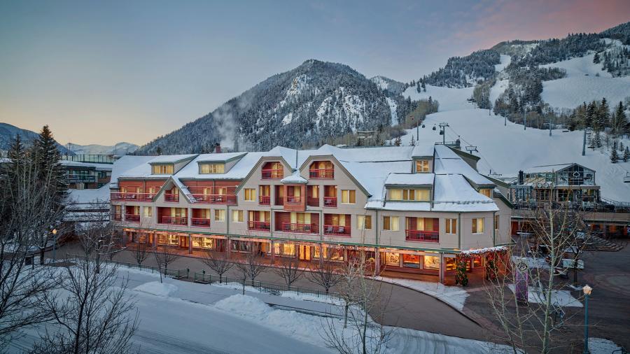 The Little Nell, winter exterior. Photo by Aspen Snowmass.