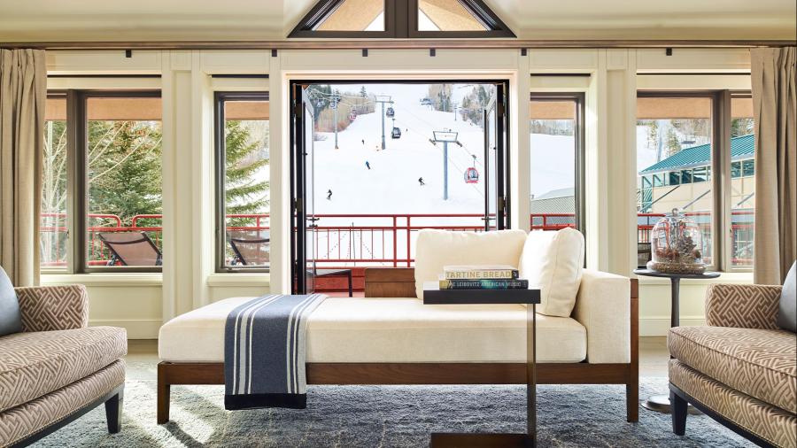 The Little Nell, winter interior room. Photo by Aspen Snowmass.