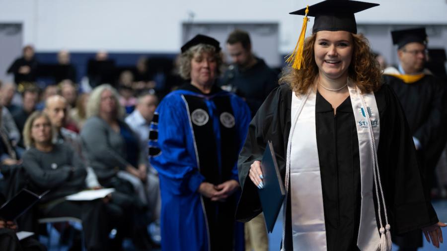 Willa Rodencal at commencement.