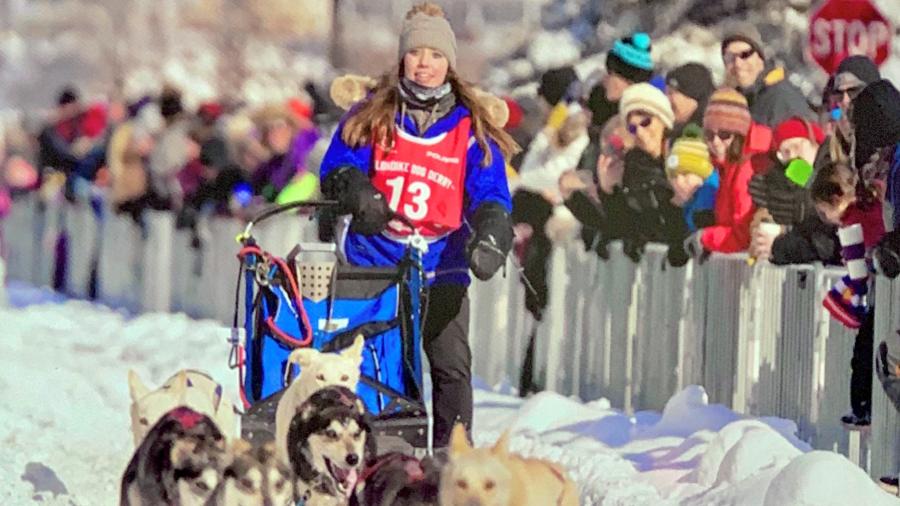 Chloe Beatty competes in a recent Klondike Dog Derby in Excelsior, Minn.