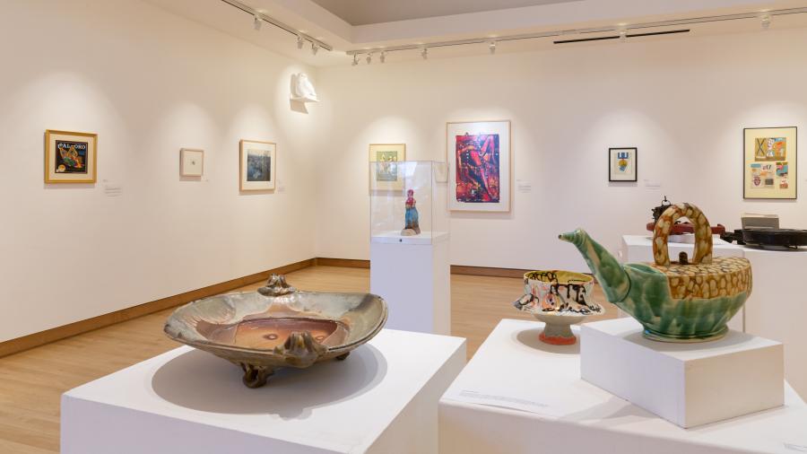 Image of Furlong Gallery containing pieces form "What's in Your Collection?"