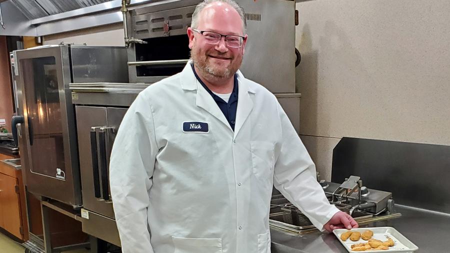Nick Radzinski, a 2005 UW-Stout food science graduate, is head of research and development at Brakebush foods in Wisconsin.