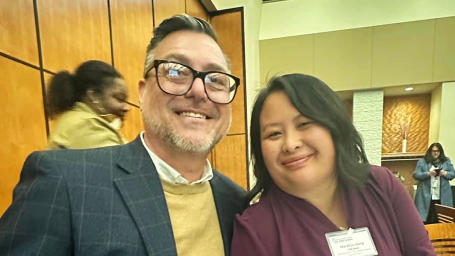 Jamie Arenz and Mai Khou Xiong