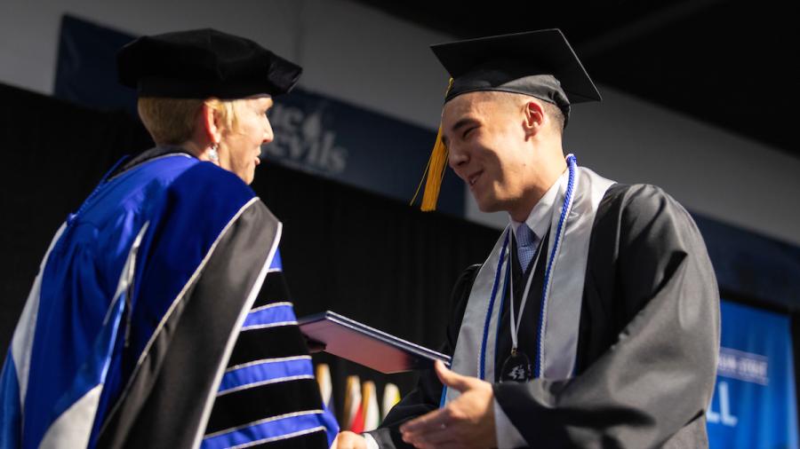Inspiring grad Gervase Thompson
