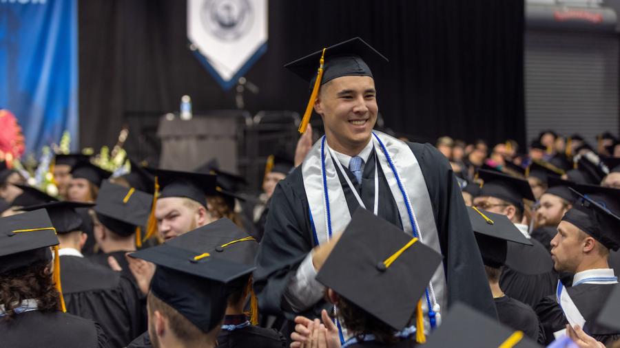 Inspiring grad Gervase Thompson