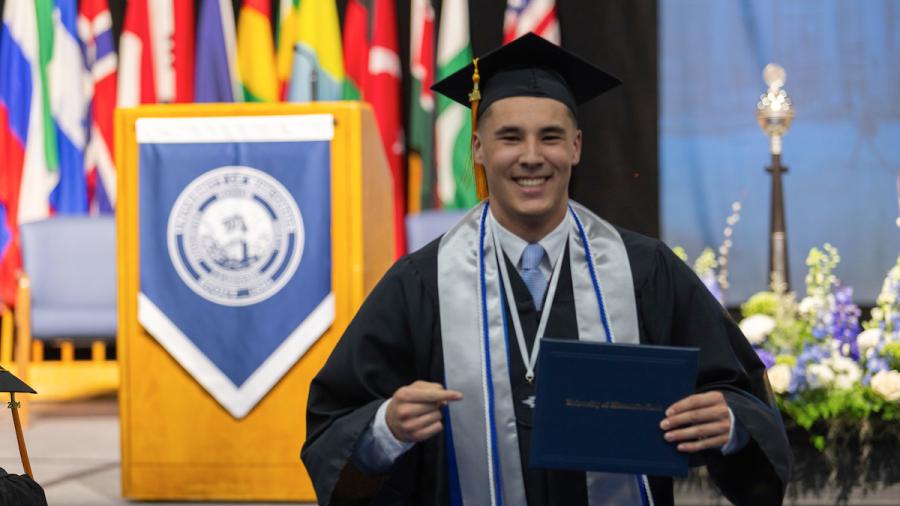 Inspiring grad Gervase Thompson