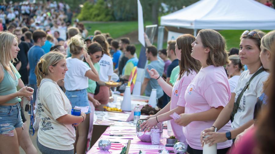 Student Organization Fair at Backyard Bash