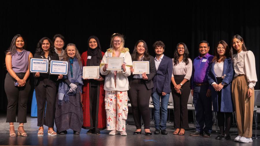 Food science award winners at Research Day