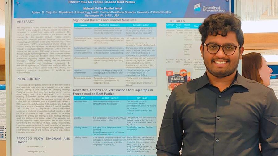 Research Day, Mohanth Sri Sai Prudhvi Yeluri presenting