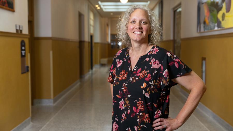 Professor Kathryn Hamilton is one of eight instructors who have been honored at UW-Stout. She is beginning her 17th year teaching psychology.