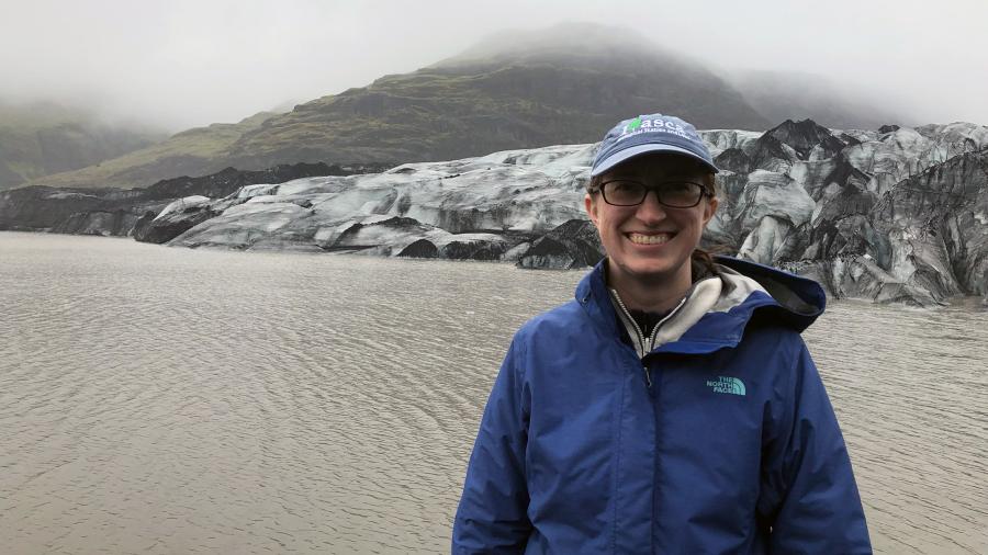 Nicole Hayes at Solheimjokull