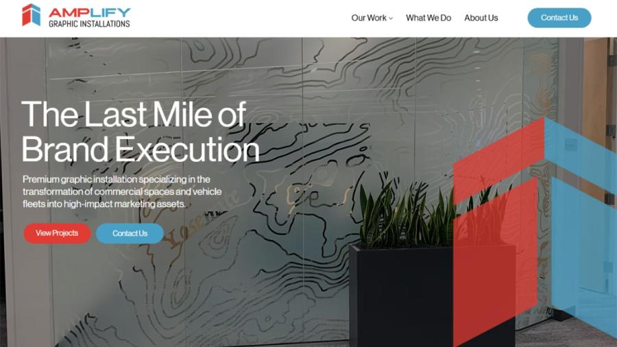 Screen shot from business website