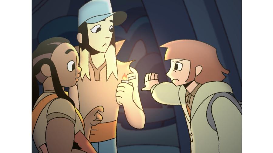 Badge of the Dead animation still of characters Charlie, Mack and Sana 