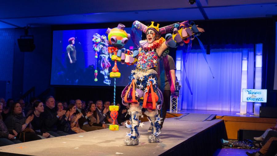 The Court Jester of the Cosmos sculptural fashion design