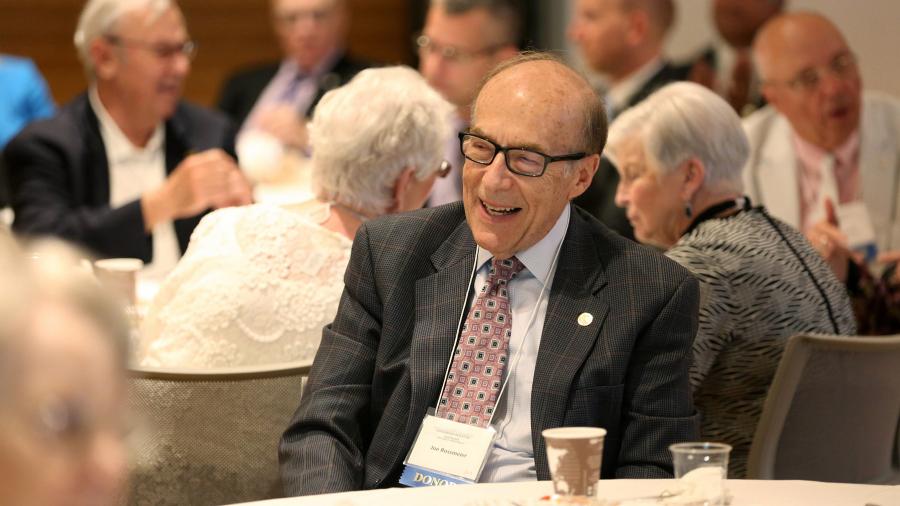 Joseph Rossmeier attends a Scholarship Reception