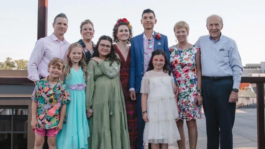 Joseph and Mary Rossmeier with their family