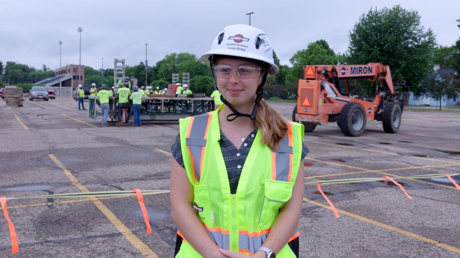 Lucy Krieg, safety manager for Miron and recent UW-Stout Polytechnic graduate