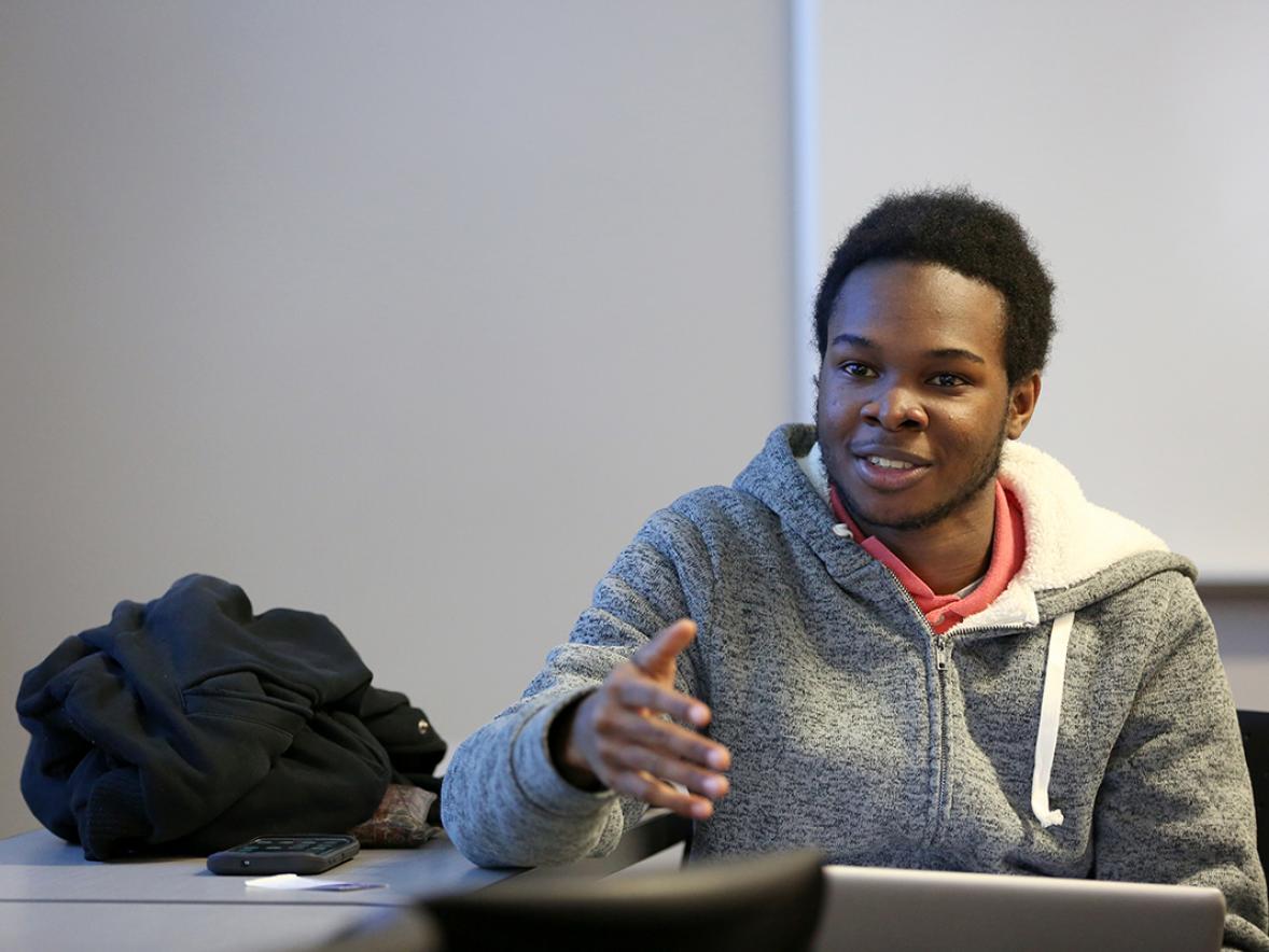 UW-Stout student Deon Canon plans to attend the 'E'Ffordability Summit to learn about open educational resources,