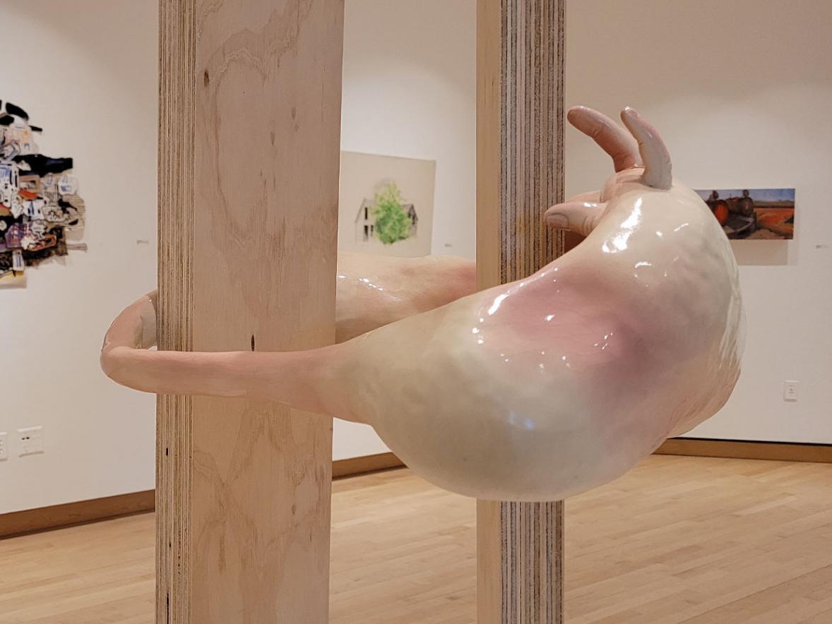 Gabs Conway. Like a Child. Wood and Ceramic.