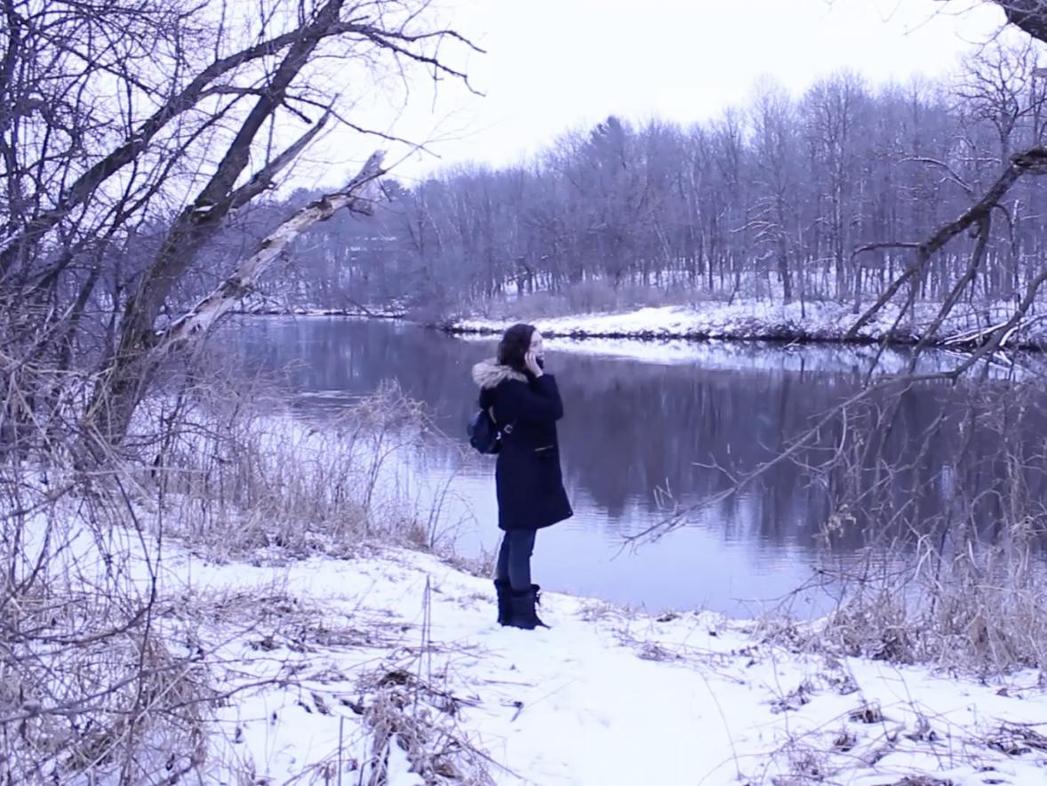 A scene from “Inbox,” which won the Best Student Short award at the Red Cedar Film Festival.