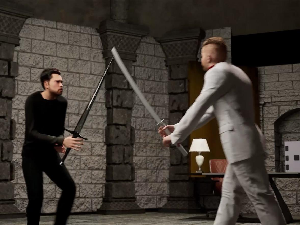 'The Castle Durchdenwald' sword fight scene