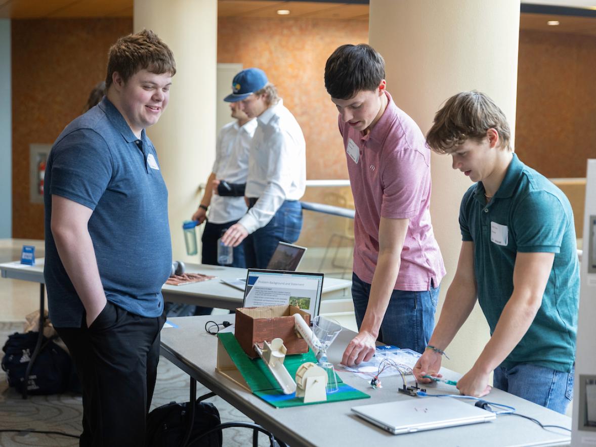 Engineers Without Borders projects shown at Research Day