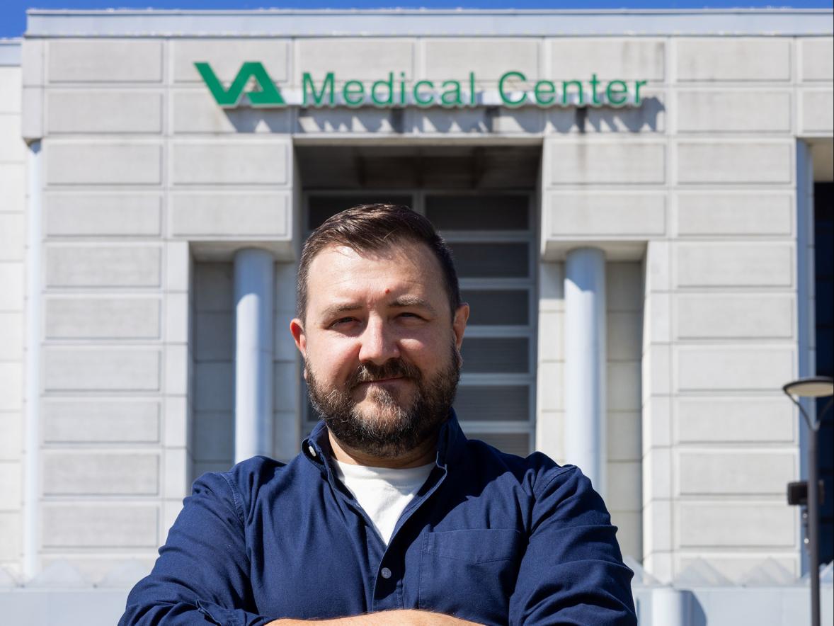 Drew Davis, a 2007 UW-Stout alum, is an adaptive technology specialist who helps disabled and sick veterans at the Minneapolis VA Medical Center.