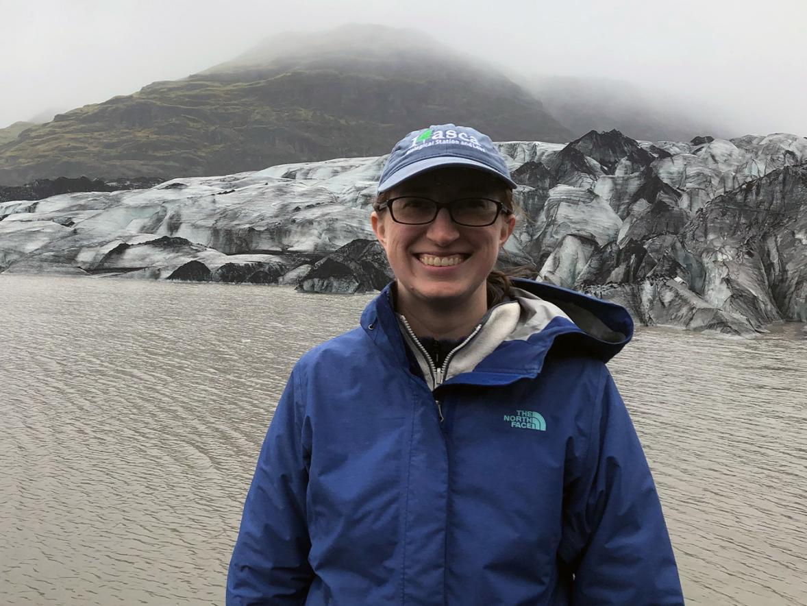 Nicole Hayes at Solheimjokull