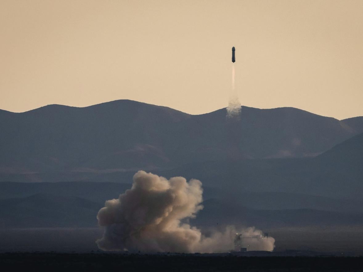 Blue Origin’s NS-31 flight lifts off.