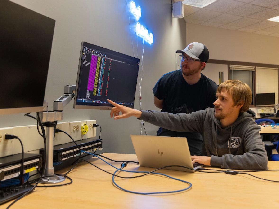 UW-Stout cybersecurity program ranks No. 14 in nation as students excel in cyber defense competitions  Featured Image