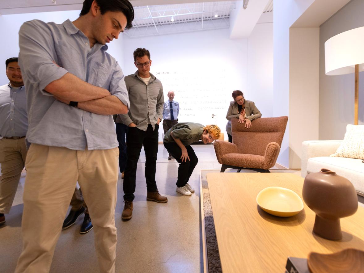 Room & Board furniture design competition carries UW-Stout students’ work from classroom to catalog Featured Image