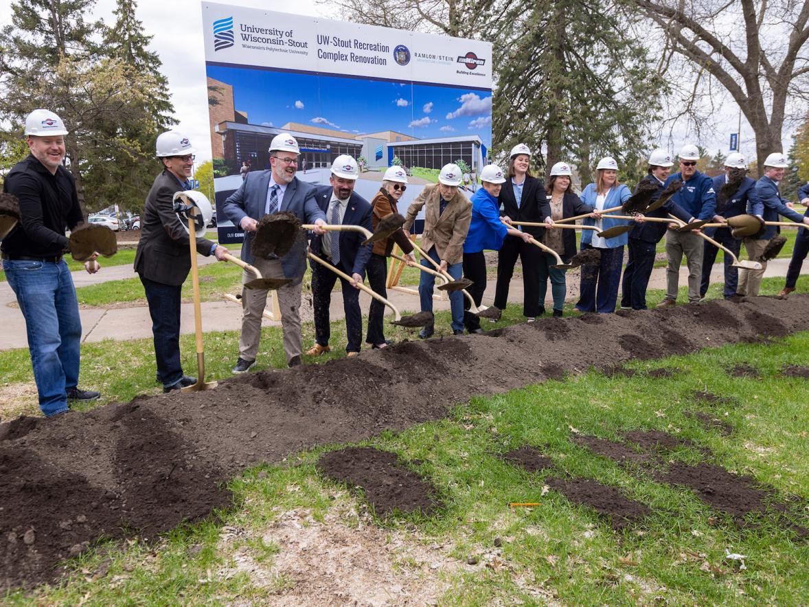 UW-Stout breaks ground on transformative $32 million project to enhance athletics, fitness facilities Featured Image
