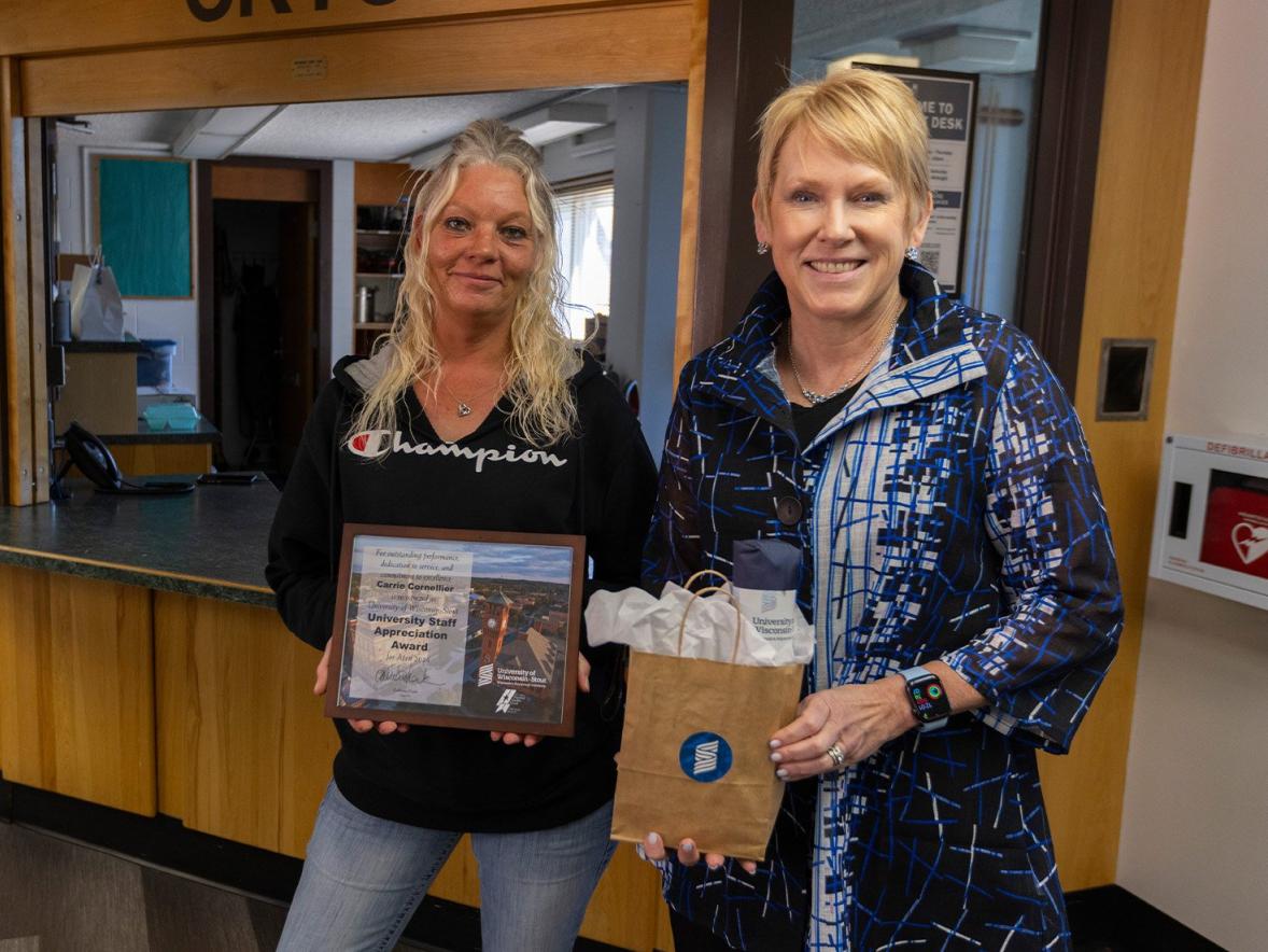 Cornellier receives April University Staff Appreciation Award Featured Image
