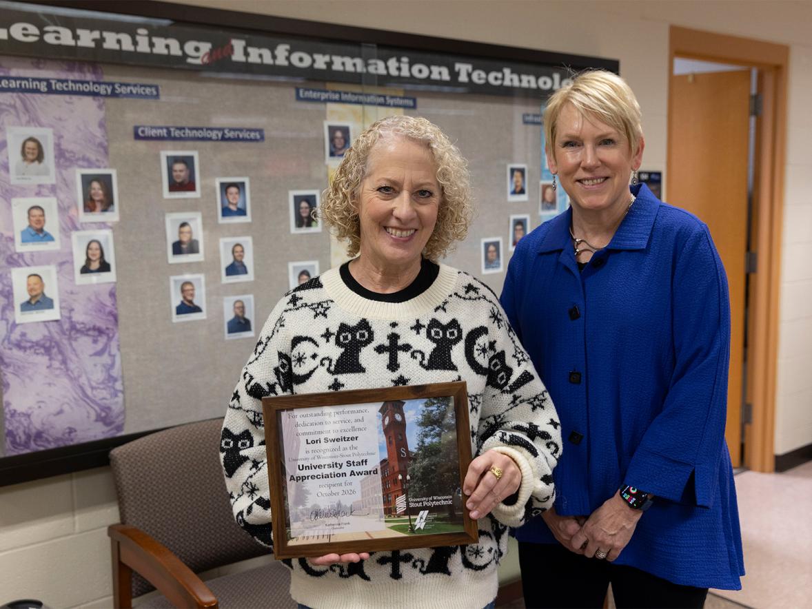Sweitzer receives October University Staff Appreciation Award Featured Image
