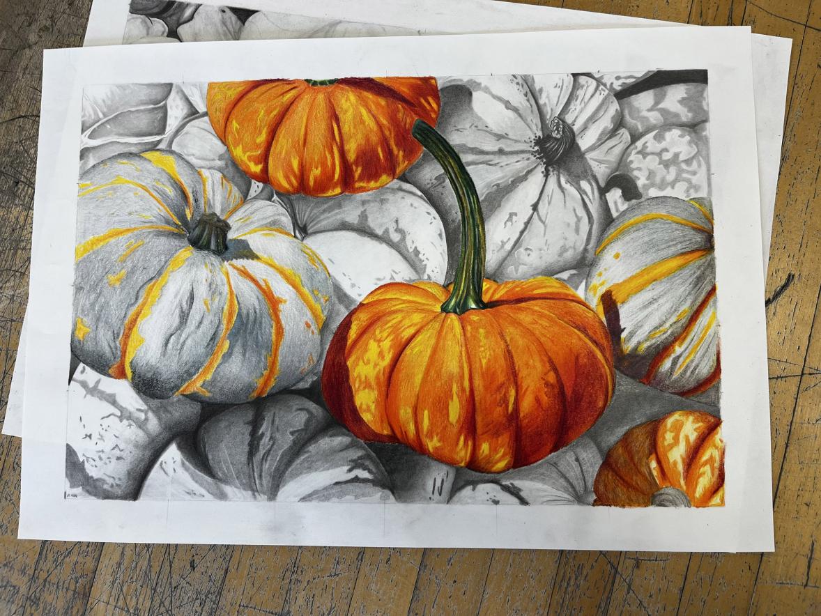 National art competition victory puts UW-Stout Polytechnic student’s autumn illustration on greeting card  Featured Image
