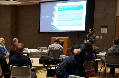 Dr Yuan presenting Dr Yuan presenting to workshop attendees