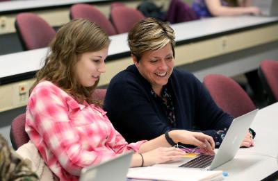 UW-Stout student in Dr. Isaacson's Wed Development class.