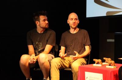 Greg Borman speaking at the LA Underground Film Forum