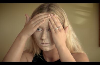 Still of the character Makeup Abuser from Greg Borman's short film "Susceptible."