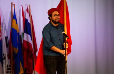 Fedi Soltani at International Night, November 2019.